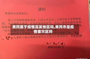 黄冈属于疫情高发地区吗,黄冈市是疫情重灾区吗