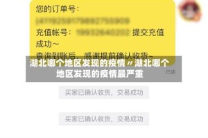 湖北哪个地区发现的疫情〃湖北哪个地区发现的疫情最严重