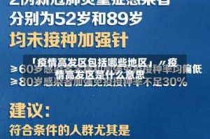 「疫情高发区包括哪些地区」〃疫情高发区是什么意思