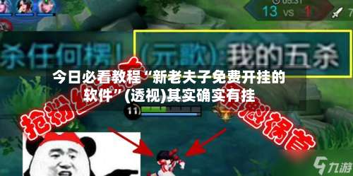 今日必看教程“新老夫子免费开挂的软件	”(透视)其实确实有挂-第1张图片