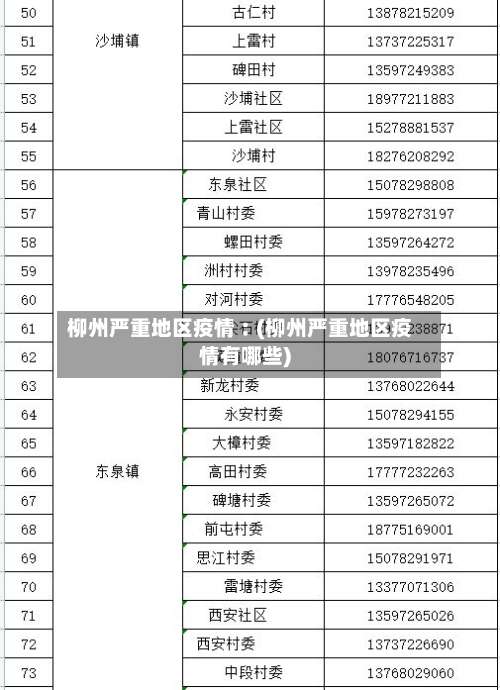 柳州严重地区疫情︰(柳州严重地区疫情有哪些)-第3张图片