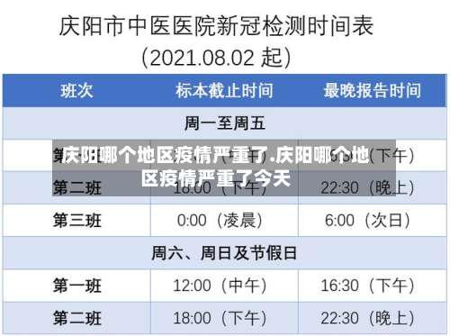 庆阳哪个地区疫情严重了.庆阳哪个地区疫情严重了今天-第2张图片