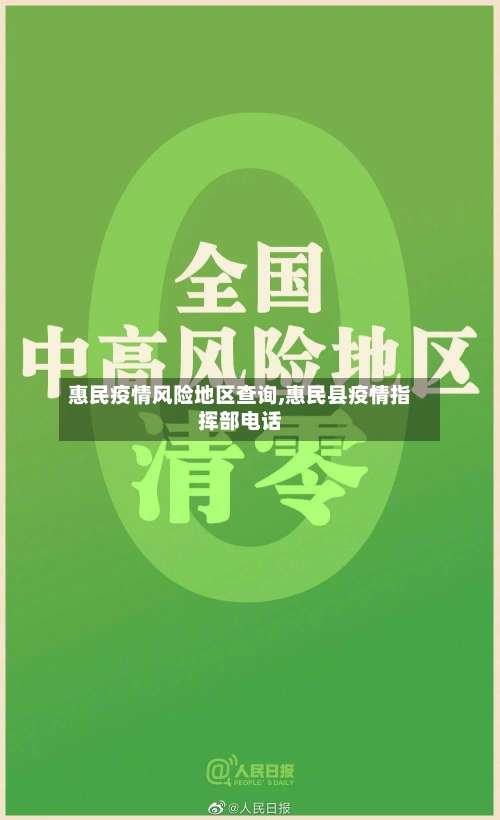 惠民疫情风险地区查询,惠民县疫情指挥部电话-第1张图片